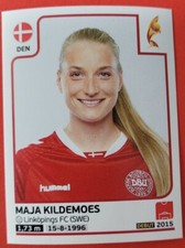 2017 UEFA Women's Euro Sticker No. 61 Maja Kildemoes Denmark Denmark