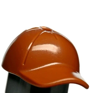 NEW LEGO - Headgear - Baseball Cap Short Curved Bill w/ Seams Brown x 1 - 75941  - Picture 1 of 1