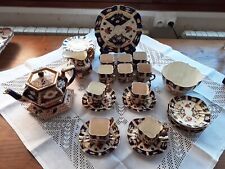 service à thé en porcelaine anglaise Imari