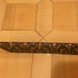 FREGIO  IN LEGNO INTAGLIATO 105 * 6 cm motivo floreale SOLID WOOD CARVED PANEL - Picture 1 of 7