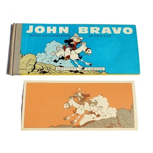 Bande dessinée John Bravo / Chaland 1987 + sérigraphie - Picture 1 of 6