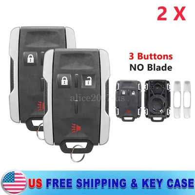 2 FUNDA CARCASA LLAVERO REMOTO para Chevy Colorado GMC Canyon 2015-2020 3 botones Foto 1 de 4