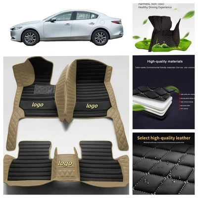 For Mazda All Models Custom Car Floor Mats Waterproof Luxury Liners Auto Carpets Foto 1 de 4
