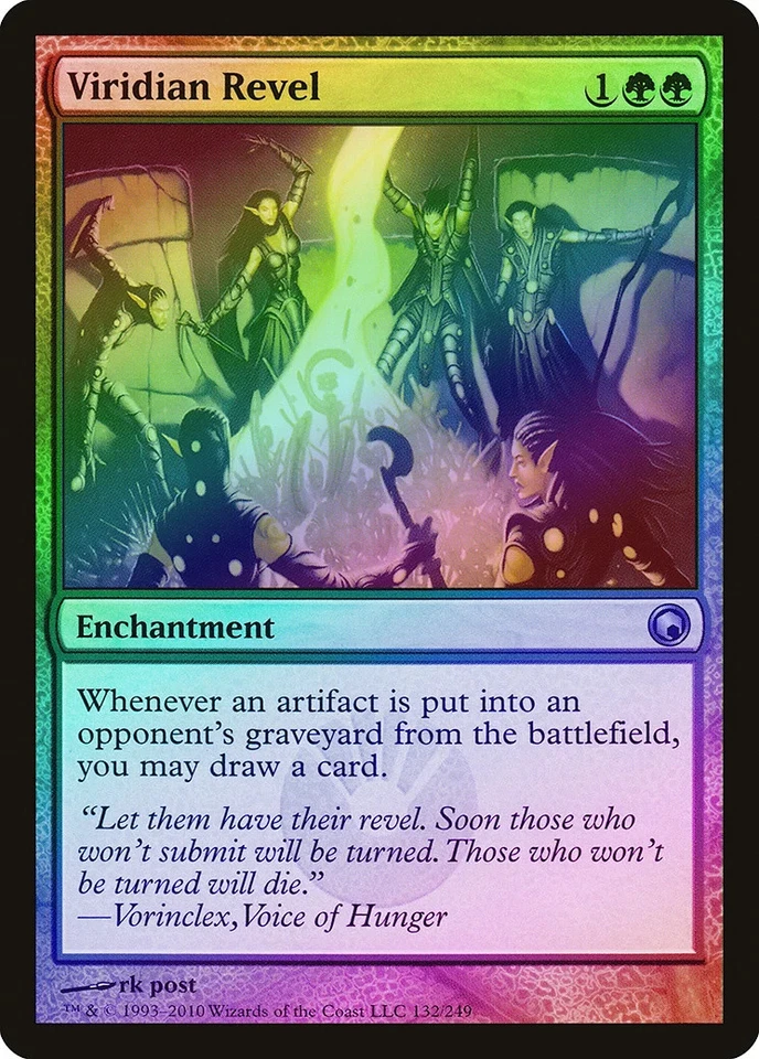 Viridian Revel FOIL Scars of Mirrodin NM Green Uncommon MAGIC CARD ABUGames - Image 1 of 1