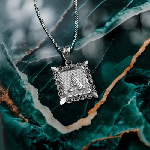 Stussy Sterling Silver Alphabet Pendant Letter S w/ 22in sterling