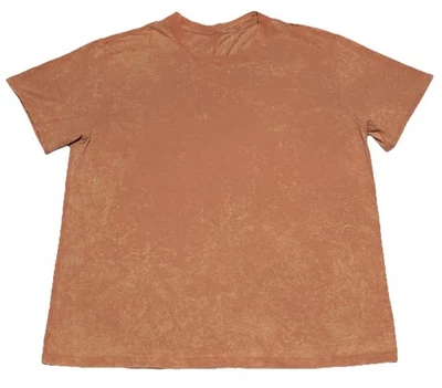 Camiseta Lululemon All Yours Lavado Nublado Dorado Albaricoque Pima Algodón Para Mujer Talla 12 Foto 1 de 4