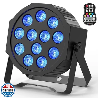 Battery Powered Stage Lights, Rechargeable Par Can Lights with DMX/Remote/Sou - Image 1 of 4