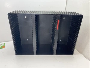 Laserline 60 CD Storage Rack Wall Mount Case Holder Black Hard Plastic CD60 - Picture 1 of 10