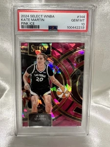2024 Select Kate Martin Pink Ice Prizm Premier Level Rookie PSA 10 - IOWA WNBA - Bild 1 von 2