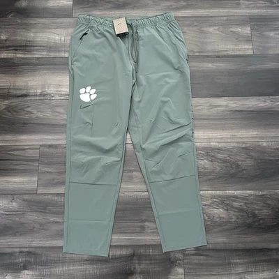 Nike Clemson Tigers Team Issue Tapered Windbreaker Pants Mens XL Green New - Image 1 of 4