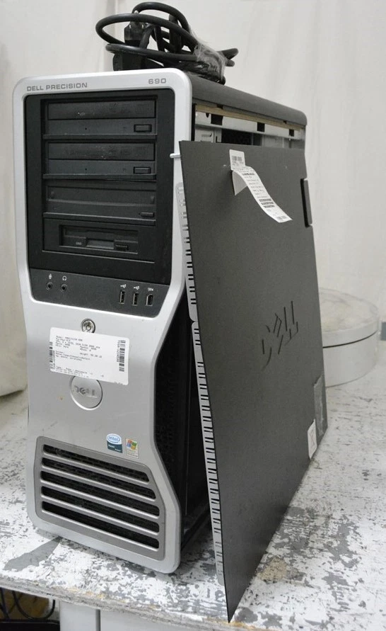 Dell DCD0 Precision 690 Tower 2*Intel Xeon 5150 2.66GHz 4GB SEE NOTES - Image 1 of 4