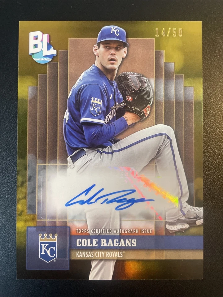 2024 Topps Big League Big League Autographs Cole Ragans #BLA-CR - Gold /50 (AU) - Image 1 of 4