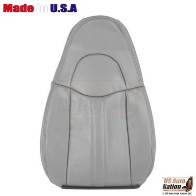 1996-2002 Fits GMC Savana Leatherette Front Driver Top Seat Cover Pewter Gray - Image 1 of 4