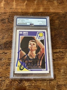 Carta Rik Smits IP firmata Fleer Rookie Psa Dna Coa Slab autografata Pacers - Foto 1 di 3