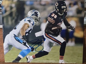 Foto firmada por Zachary Bowman de 8x10 de los Chicago Bears - Imagen 1 de 1