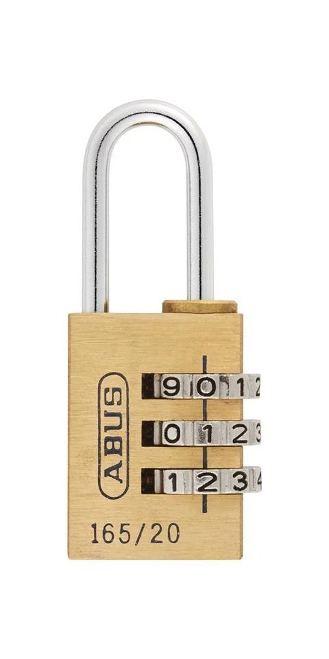 ABUS Zahlenvorhangschloss 165 Schlosskörperbreite 23 mm Messing Anzahl Zahlen... - Bild 1 von 1