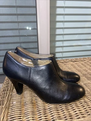 Botín Naturalizer Mujer Lucca Cuero Negro Tacón con Cremallera EE. UU. 7,5 M Foto 1 de 4