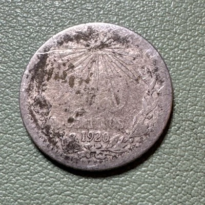 1920 Mexico 20 Centavos 0.7200 Silver ASW 0.0772 - Image 1 of 4