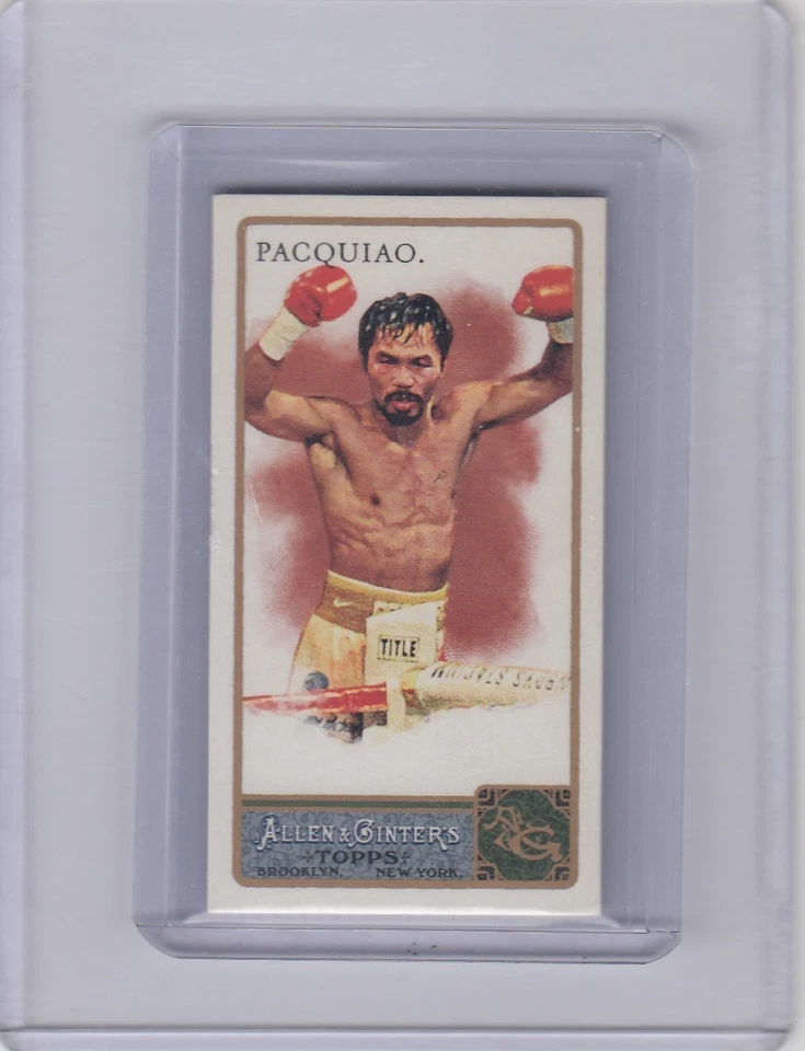 2011 Manny Pacquiao Topps Allen & Ginter MINI ROOKIE CARD #262 - Boxing RC - Image 1 of 2