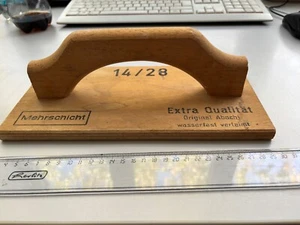 Holz Reibebrett 80-er Jahre altes Werkzeug Original Abachi - Bild 1 von 2
