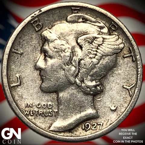 1927 S  Mercury Dime  Q7180 Cover