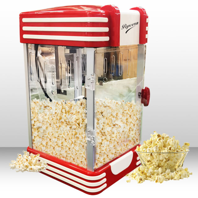 Popcorn Maker,Hot Air Popcorn Machine Vintage Tabletop Electric