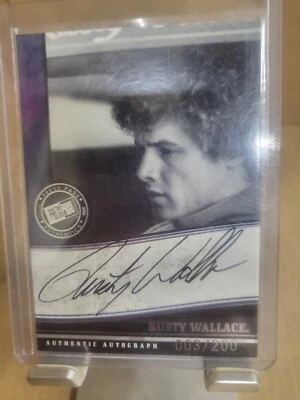 Rusty Wallace Press Pass Legends Autograph Serial# 003/200 - Image 1 of 2