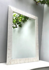 Balanca Wall Mirror Wood Sand Cream Bevelled Glass 93x67cm John Lewis RRP 160