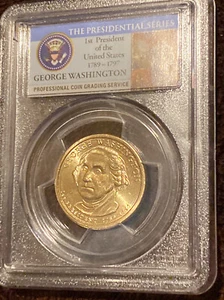 2007-D US $1 Presidential dollar George Washington In Pcgs BU First In Serese - Picture 1 of 8