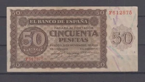 EDIFIL 420a. 50 PTAS 21 DE NOVIEMBRE DE 1936 SERIE F - Picture 1 of 2