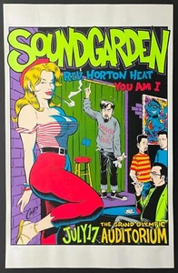 Soundgarden / Rev Horton Heat ~ Grand Olympic Ballroom, 1994 ~ Poster von Coop - Bild 1 von 3