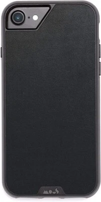 Mous Protective Case for iPhone SE/8/7/6S/6 Limitless Black Leather with Screen - Image 1 of 4