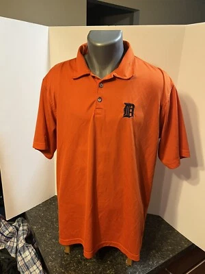 Camisa polo de golf para hombre Detroit Tigers MLB naranja talla L polietileno - ajuste clásico Foto 1 de 4