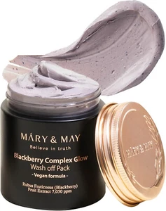 Mary&May Blackberry Glow Mask – Pore Care Clay Detox Anti-Aging Vegan Mask 125ml - Picture 1 of 4
