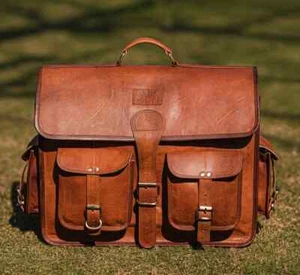 Portadocumenti Vintage per Laptop in Pelle Borsa da Corriere Borsa a Tracolla Ufficio 15 Pollici... - Foto 1 di 3