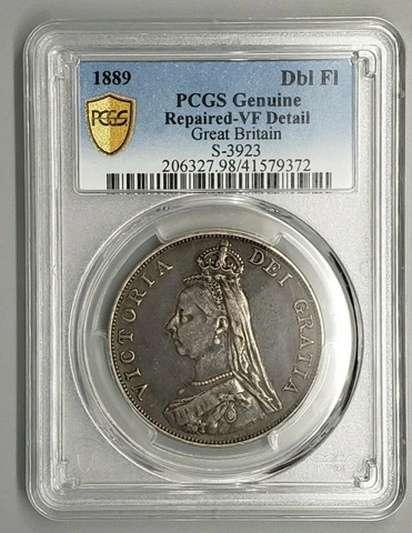 1889 Great Britain Double Florin-SILVER Cover