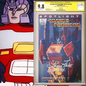 CGC 9.8 SS Transformers Spotlight Orion Pax #nn Variant signed by Laurie Faso - Picture 1 of 2
