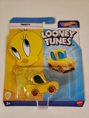 Hot Wheels Looney Tunes Tweety Bird WB Personaje Coches Nueva Tarjeta Envío Rápido  Foto 1 de 2