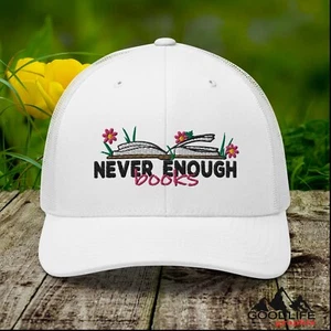 Sombrero de camionero amante de libros nunca suficientes para mujer - Imagen 1 de 25