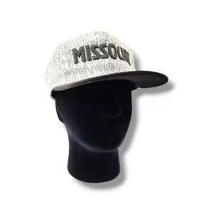 Vintage Missouri State Map All Over Print Corduroy Bill Snapback Hat USA Made - Picture 1 of 13