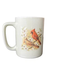 Vintage Otagiri Kaffeebecher Kardinal Vogel Hartriegel Baum Zustand Vogel rot 12 oz - Bild 1 von 4