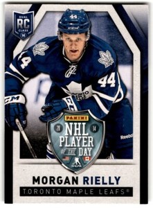 2013-14 Panini Player of the Day Morgan Rielly Rookie #RC8 Toronto Maple Leafs