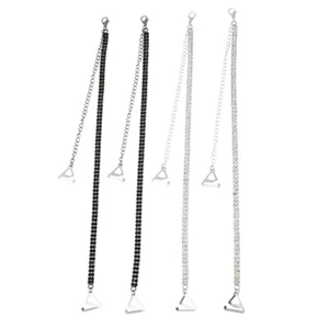 2 Paia Tracolla Reggiseno Doppio Drenaggio Strass - Foto 1 di 11