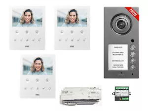 kit videocitofono 3 famiglie trifamiliare urmet vivavoce 1760/6 mikra VOG5 - Foto 1 di 1