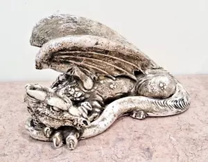 Seltene mythische Drachen Statue Vintage Skulptur Haus Garten Deko - Bild 1 von 7