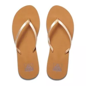 REEF - Bliss Nights Flip Flops - Womens Sandals - Tan/Champagne - Beach Sandals - Picture 1 of 3