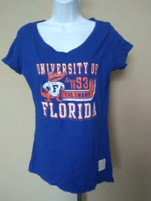 New Florida Gators Womens Size M Medium Blue Retro Brand Shirt - Image 1 of 4