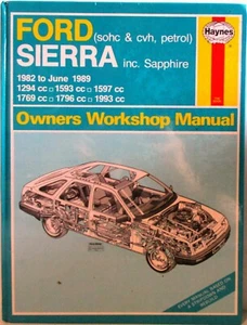 Haynes Ford Sierra (SOHC & Cvh ,Benzina) 1982 - 1989 Owners Manuale Officina - Foto 1 di 7