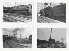 PHOTO  Lot of  8 - Canadian National CN Railroad Orig 1950 Snapshots Trains etc