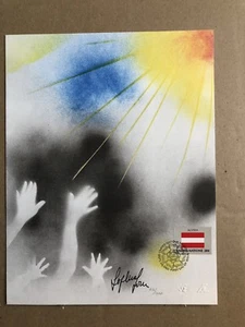 SOPHIA LOREN - UNITED NATIONS (WFUNA) ART GRAPHIC - 1982 - FLAG SERIES - Bild 1 von 5
